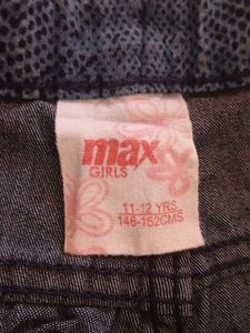 Max Stylish Textured Blue Denim Jeans
