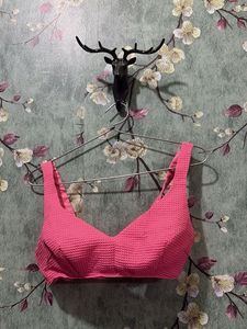 Vibrant Pink Textured Blouse