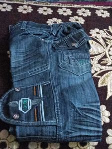 Boys' Denim Cargo Pants