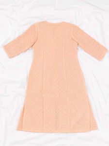 Elegant Peach Embroidered Kurta