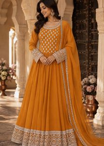 Designer Yellow Anarkali Gown