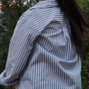 Striped Button-Up Shirt