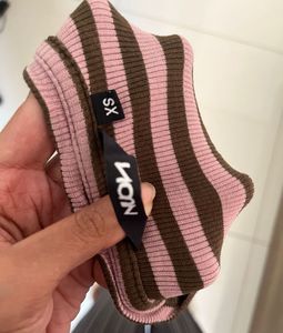 Striped Twist Hem Top