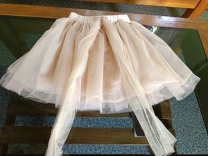 Cute Tulle Skirt with Bow Accent/ waist 17 inch.L=