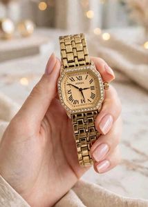 Fossil Gold Watch with Crystal Accents