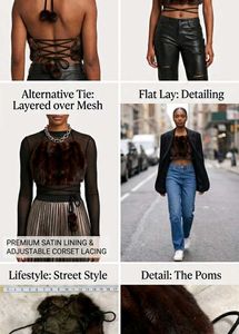 Chic Faux Fur Corset Top