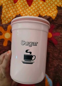 Set of 3 Pink Kitchen Canisters