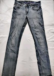 Stylish Gray Denim Jeans
