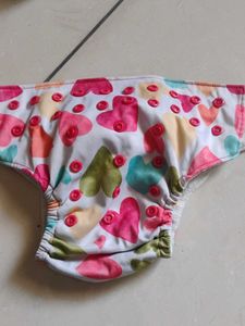 Cute Heart Print Cloth Diaper