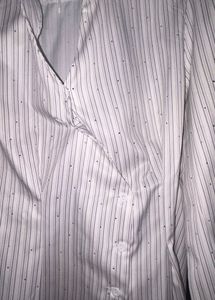 Classic Striped Button-Up Blouse