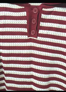 🍿Striped Knit Polo Top