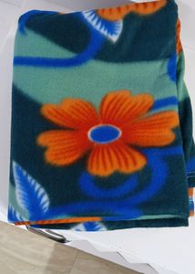 Floral Single Fleece Blanket (New)