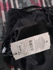 Black wrap Crop Top