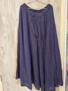 Elegant Purple Kurta with Gold Print and garara