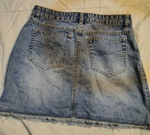 Blue Denim Mini Skirt