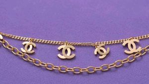 Designer CC Charm Necklace
