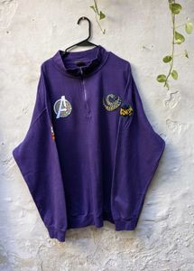 Purple Avengers Quarter Zip Sweatshirt