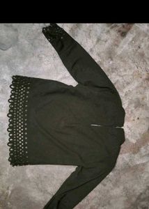 Chic Black Cutout Sleeve Top