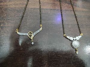 Beautiful AD Mangalsutra Combo Of 2