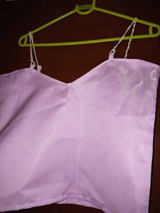Lavender Crop Top