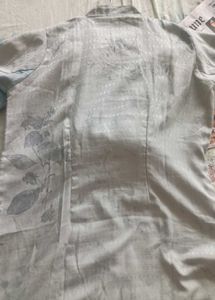 Light grey Floral Print Kurta Set