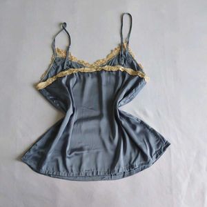 Lace Trim Silk Camisole Top🦢✨️