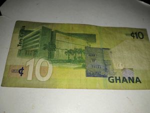 Ghana Note + Free 25 Fils Coin