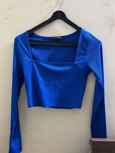 Ribbed Square Neck Crop Top