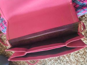 Cute Pink Sling Bag with Artistic Print