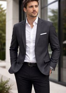 Men's Charcoal Suit Jacket