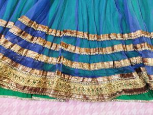 New Blue Net Anarkali By Rangmanch Pantaloons