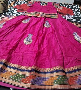 Pink Navratri Lehenga Choli Set Festive wear