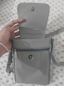 Gray Crossbody Bag