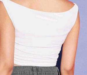 White Sleeveless Top
