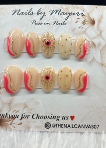 handmade Unique Press-On Nails Set