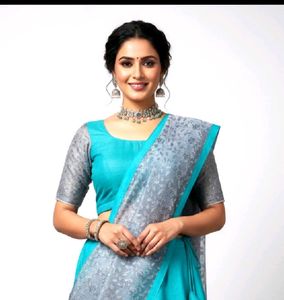 Beautiful Cyan &amp; Grey Lehenga Choli