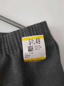 Grey Pant Pyjama Trouser Elastic Waist Bottom