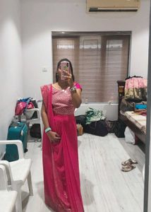 Beautiful Pink Saree