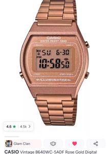 Casio Vintage Rose Gold Digital Watch