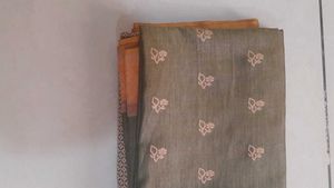 Olive And Turmeric Yellow Saree