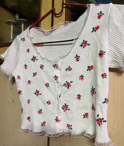 Cute casual flower top