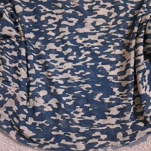 Y2k Vintage Printed Boxy Mesh Top