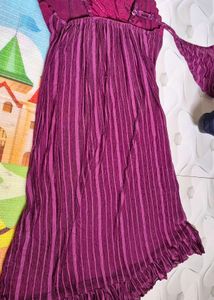 Striped Purple Lingerie Dress nighty