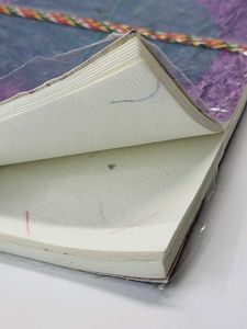 Handmade Purple Leaf Journal