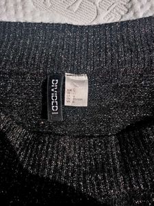Sparkle Knit H&amp;M Off shoulder Top