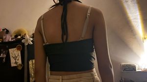Ruched Halter Neck Crop Top