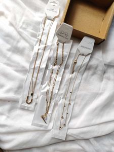 Set of 3 Anti-tarnish Necklaces