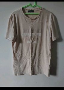 Cream Graphic T-Shirt