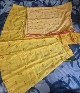 Yellow Heavy Lehenga Choli (Stitched) ✨😍