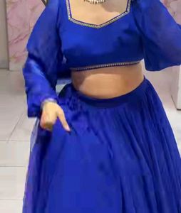 Elegant Blue Lehenga Choli Set